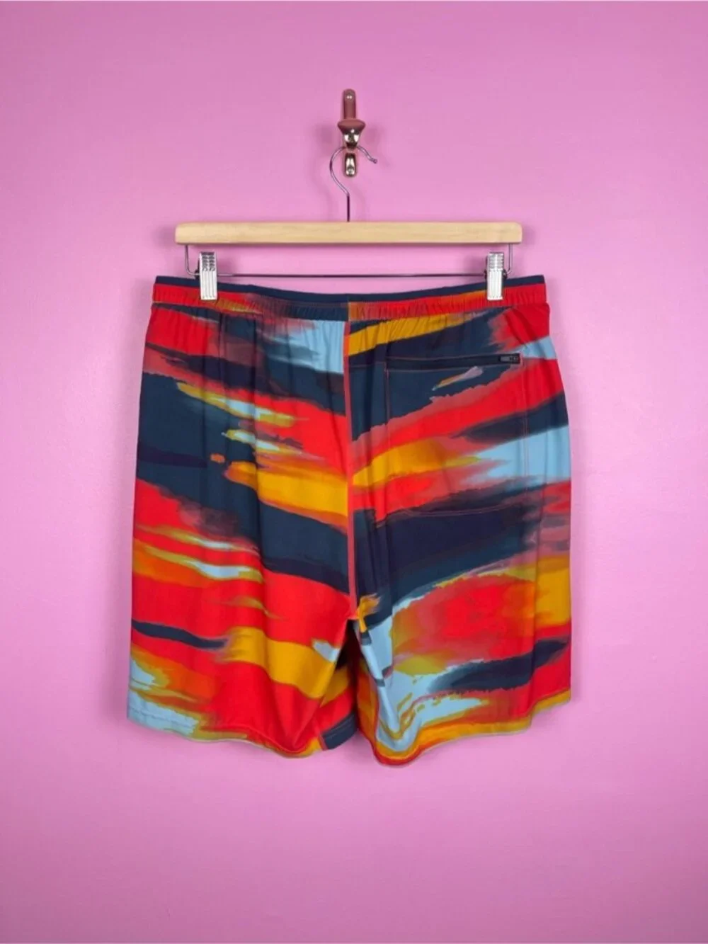Smartwool Active Lined 5” Shorts Carnival Horizon Print Merino Liner Men’s Large